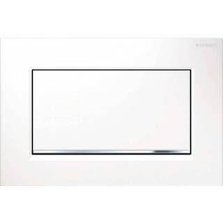 Geberit Sigma30 betjeningsplade hvid krom