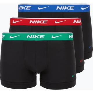 Nike Everyday Cotton Stretch Trunk Boxer Shorts 3 Pack Men - Blue, Multicoloured, Size S - blue