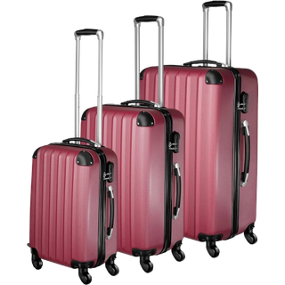 Kuffertsæt hardcase - rød