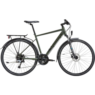 Nishiki XC Five Hybrid 24 gear Shimano Acera skivebremser herre grøn - Cykelstørrelse 18"