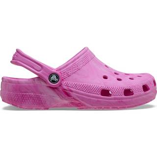Crocs unisex Classic Watercolor Marbled Clogs Pink Swirl 36