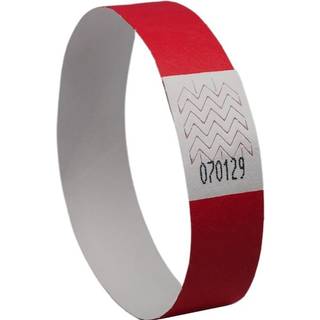 Avery TYVRD-50 Armbånd | rød | 500 stk. | 256x19mm