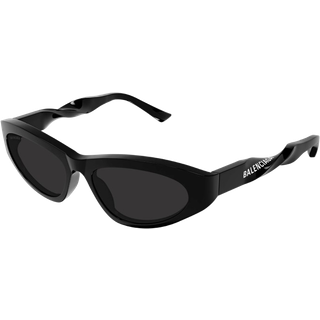 Balenciaga Kvinde BB0207S 001 Solbriller Acetat Sort Grå Cat Eye Normal