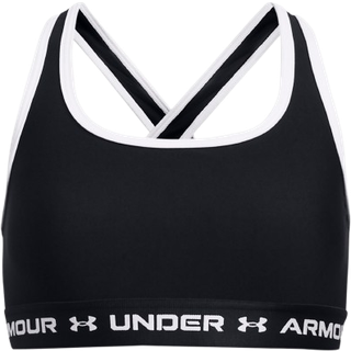 Under Armour Crossback Girls' Sports Bra Black / Black / White YXL (160 - 170 cm)