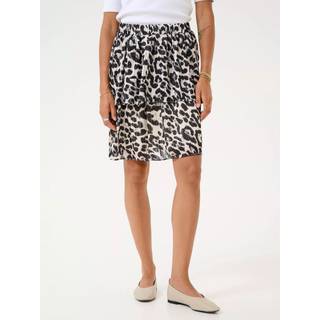 Kaffe Kasepia Skirt Nederdele 10509424 Black/White Leopard (42)