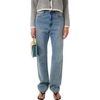 Gestuz Gzlayza Hw Straight Jeans Bukser 10909929 Mid Blue Vintage Wash (27)