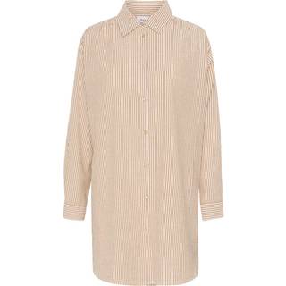 Saint Tropez Kirasz Shirt Bluser 30514016 Brown Sugar (SMALL)