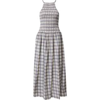 Shirred Sleeveless Midi Dress