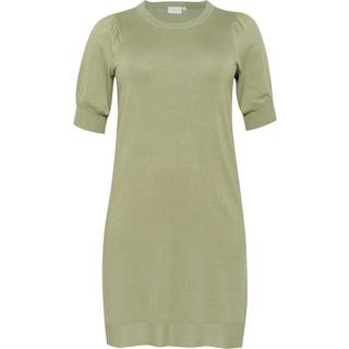 Kaffe Curve Kclizzy Knit Dress Kjoler 10583033 Oil Green (SMALL)