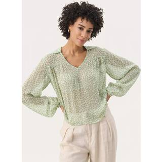 Part Two Nicholinapw Bl Bluser 30309358 Green Mini Grid Flower (38)