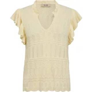 Mos Mosh Mmryett Knit Blouse Strik 170880 Lemon Icing (XL)