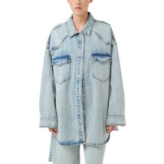 Gestuz Gzasher Ls Shirt Bluser 10910164 Mid Acid Wash (42)