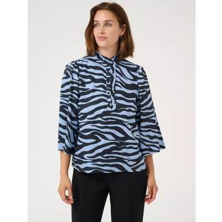 Kaffe Kaolga Blouse Bluser 10509677 Blue / Black Graphic (38)
