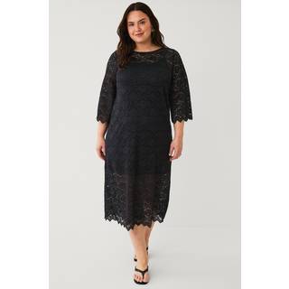 Kaffe Curve Kcjaida Lace Dress Kjoler 10583069 Black Deep (MEDIUM)