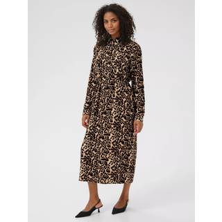 Kaffe Kahannah Dress Kjoler 10509605 Naturel Leopard Print (36)