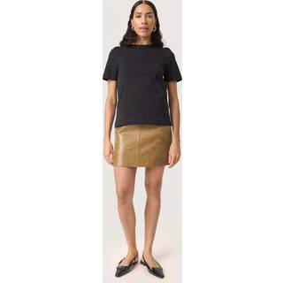 Soaked In Luxury Sljina Puff Tee Toppe & T-Shirts 30408074 Black (LARGE)