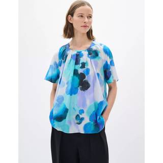 Inwear Freyahiw Top Bluser 30110428 Blue Watercolor Drops (38)