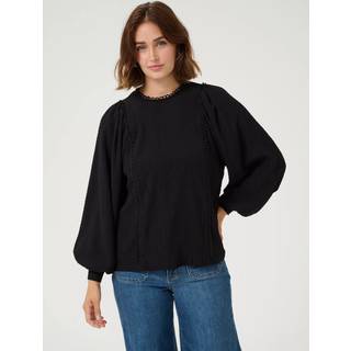 Kaffe Kaalva Jersey Blouse Bluser 10509603 Black Deep (LARGE)