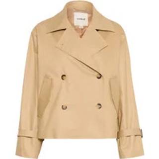 Soaked In Luxury Slfavne Short Trench Coat Jakker 30408393 Curds & Whey (SMALL)