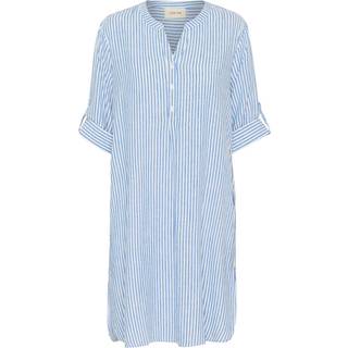 Cream Crventa Caftan Short Dress Kjoler 10613836 Blue Milkboy (38)