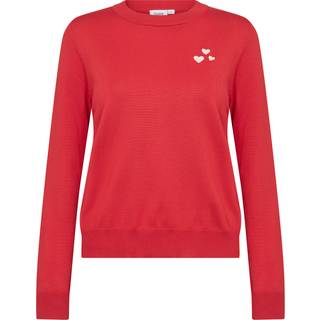 Saint Tropez Valentinasz Pullover Strik 30513934 Flame Scarlet (SMALL)