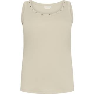 Kaffe Curve Kccarina Eyelets Tank Top Toppe & T-Shirts 10583732 Feather Gray (LARGE)