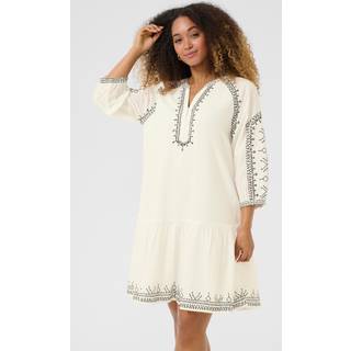 Cream Crsara Dress Kjoler 10613620 Marshmallow Black Emb (34)