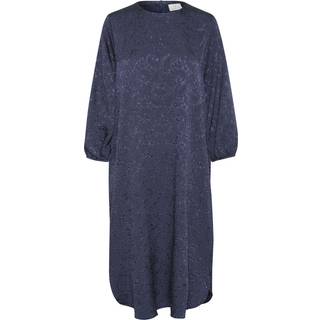 Kaffe Kalauren Zipper Dress Kjoler 10509332 Midnight Marine Cc (40)