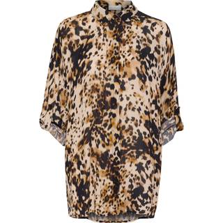 Kaffe Kathora Amber Shirt Bluser 10510035 Leopard Print (46)