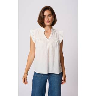 Kaffe Kaliany Via Blouse Bluser 10509993 Chalk (34)