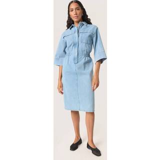 Soaked In Luxury Slannabeth Casual Dress Ss Kjoler 30408357 Light Blue Denim (LARGE)