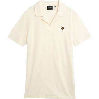 Lyle & Scott Lyle & Scott Natural Linen Revere Collar Polo Shirt