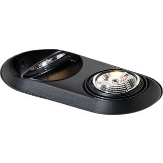 Afrundet indbygget spotlight sort GU10 70 mm 2-lys - Hubs