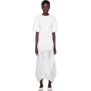 Toteme Cocoon midi dress - white - XL