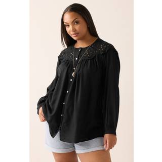 Yours Curve Broderie Panel Blouse46