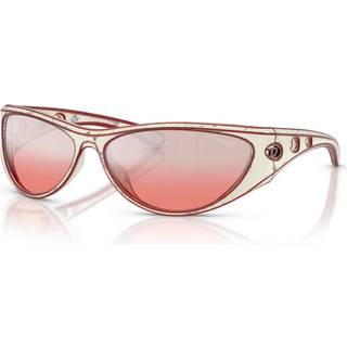 DIESEL Unisex DL3004U 20107E Solbriller Injiceret Hvid Rød Cat Eye Normal Skygge