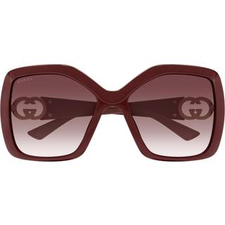 Gucci GG2015S 002 59 Solbriller Kvinder Burgunder - Burgundy - 59mm