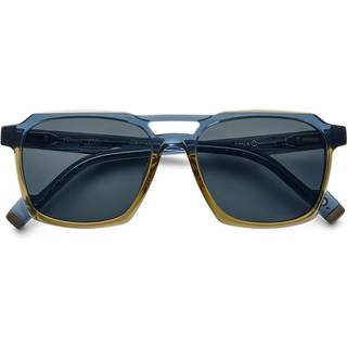 Etnia Barcelona Fermin Polarized PTYW 56 Solbriller Mænd Blue - Transparent Faded Petrol Blue Mustard Ye - 56mm