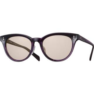 Eyevan Husky-E PHZ 52 Solbriller Kvinder Purple - Striped Brushed Purple - 52mm