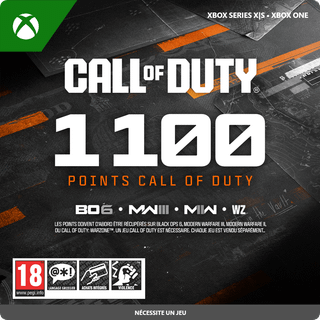 1,100 CALL OF DUTY POINTS