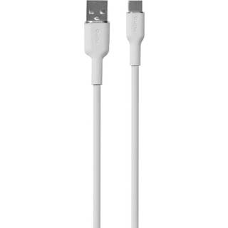 USB-A til USB-C Kabel - PURO Soft 1.5m - Hvid