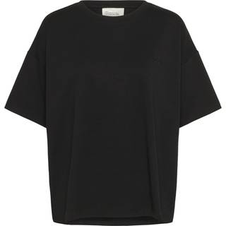 My Essential Wardrobe Danamw Emb. Tee Toppe & T-Shirts 10705101 Black (XL/XXL)