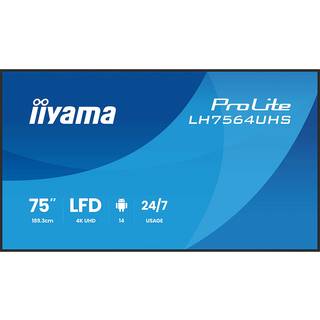 iiyama 4K UHD signage skærm | 50-86 tommer LH 64UHS serie | LH5564U | PRIS-MATCH