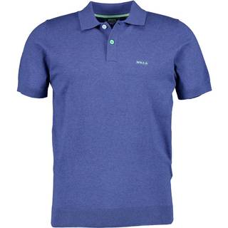 N.Z.A. Herren Polo-Shirt blau meliert