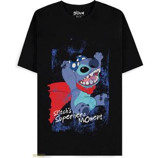 Lilo & Stitch T-Shirt Superhero Black Size XL