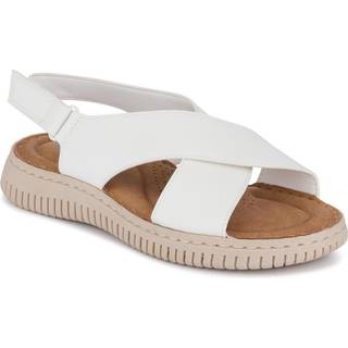 Pavers Pavers White Flexible Touch-Fastening Sandals
