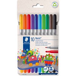 Staedtler NORIS FIBERPEN DUO 10 ass/etui