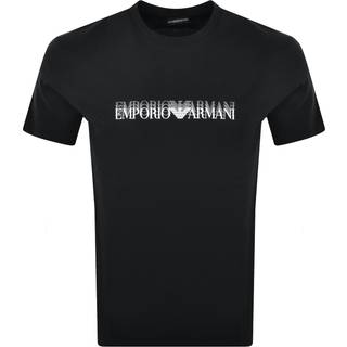 Emporio Armani Short Sleeve Logo T Shirt Black