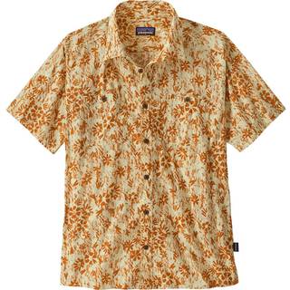 Patagonia Back Step Skjorte - S - wildflower pastl/btcp ylw
