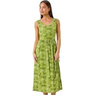 Roman Roman Petite Ditsy Blomster Tryk Samlet Kjole